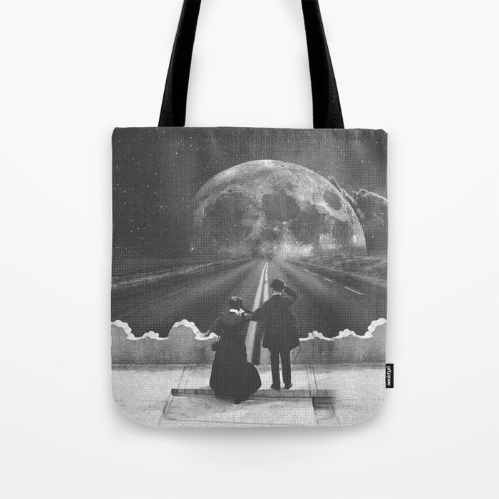 Road to the moon Tote Bag