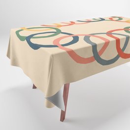 Round Merge - Multi Color Tablecloth