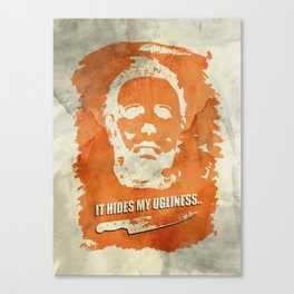 Halloween - It hides my Ugliness Canvas Print