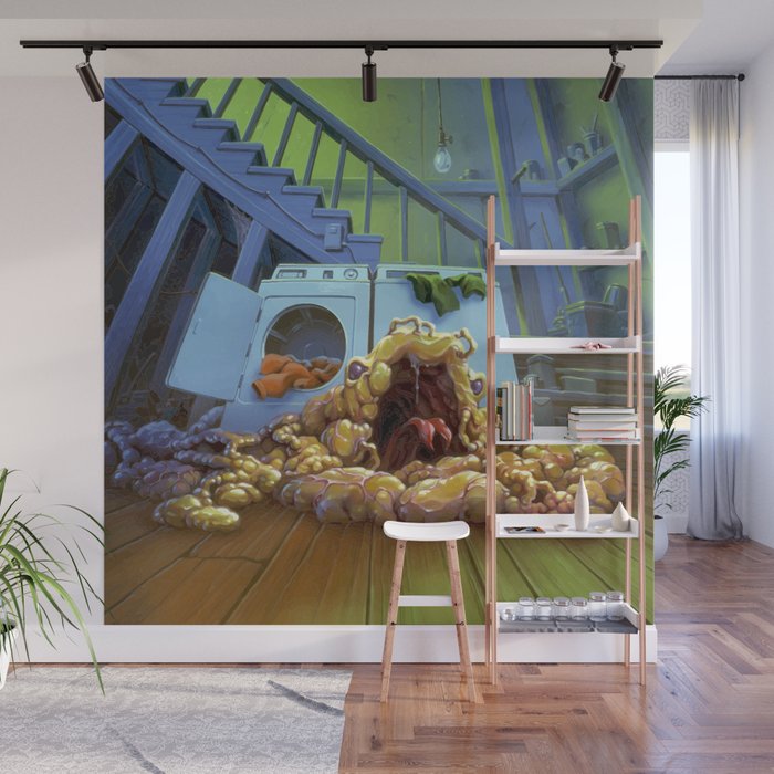 I Live In Your Basement Wall Mural By Thelordofpatternz Society6