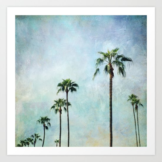 Palm trees Art Print