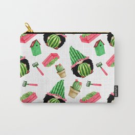 Watermelon and Gnomes Gardening Pattern Carry-All Pouch