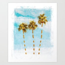 Floating Palm Trees Art Print