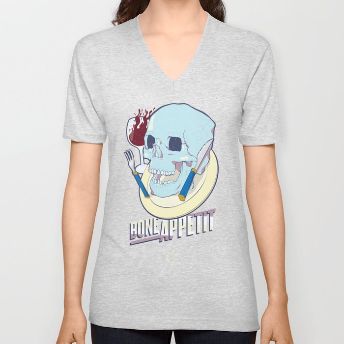 Skullture: Bone Appetit V Neck T Shirt