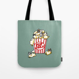 Popcorn Frenchie Tote Bag