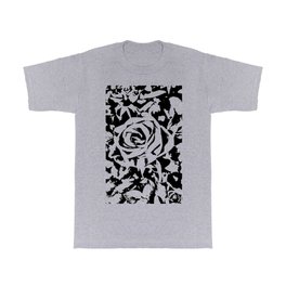 Black and White Rose Digital Drawing T Shirt | Digitalart, Roses, Black And White, Graphicdesign, Floralpattern, Garden, Outdoors, Bouquet, Rose, Rosedesign 
