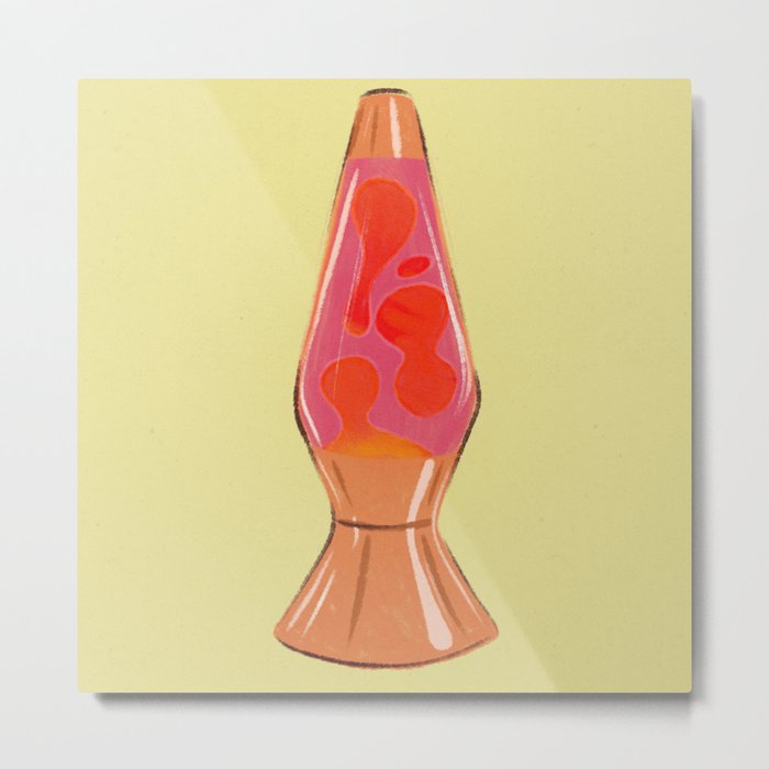 Pink Lava Lamp Metal Print