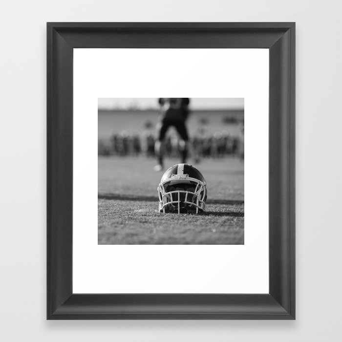 Football helmet Framed Art Print