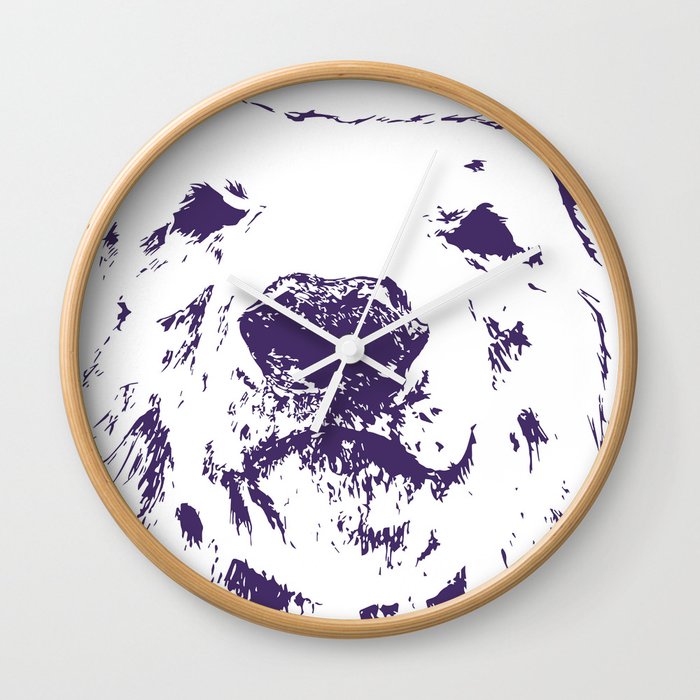 frank the Polar bear (Colour edits) Wall Clock
