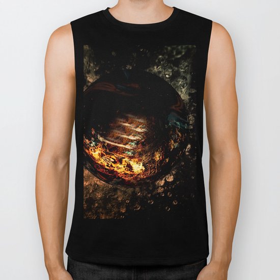 water Fire Biker Tank