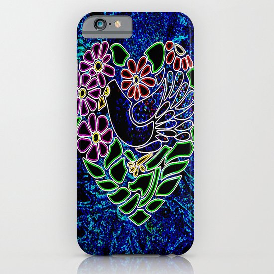Gothic Bird in Heart iPhone & iPod Case