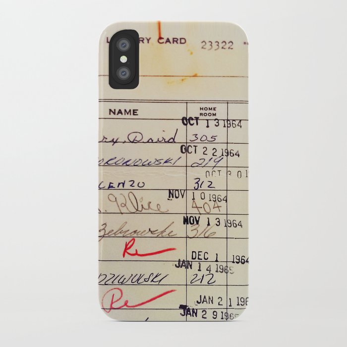 library card 23322 iphone case