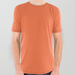 Orange Fire All Over Graphic Tee