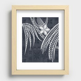 Hawaiian - Samoan - Polynesian Old Tribal Recessed Framed Print