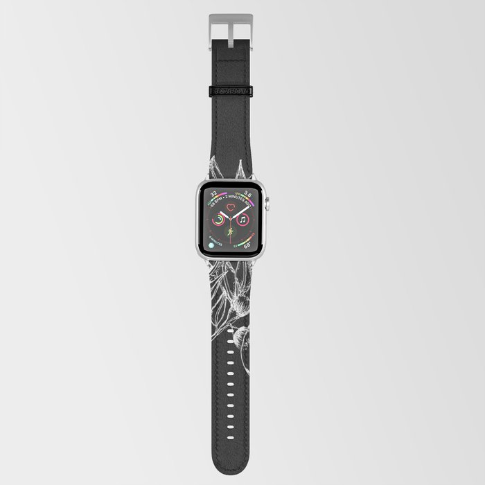 AUSTRALIAN NATIVE GUM Black and white Apple Watch Band