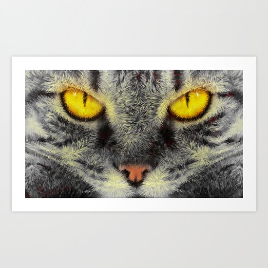 Gato Loco Art Print