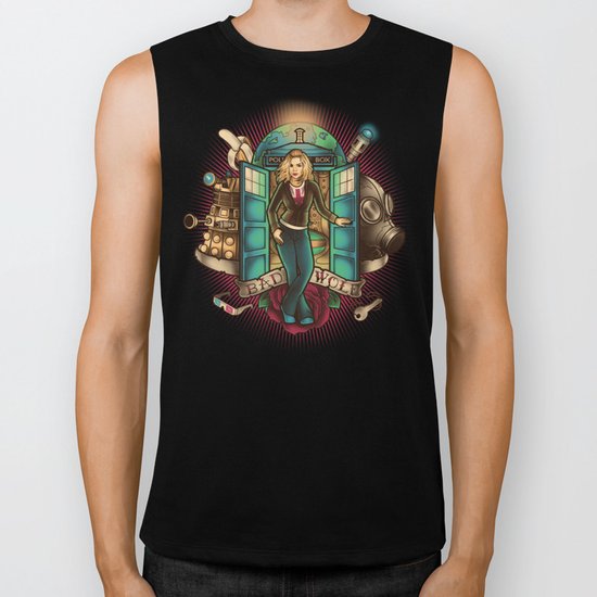 I am the Bad Wolf Biker Tank