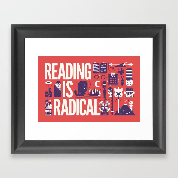 Reading is ... Framed Art Print