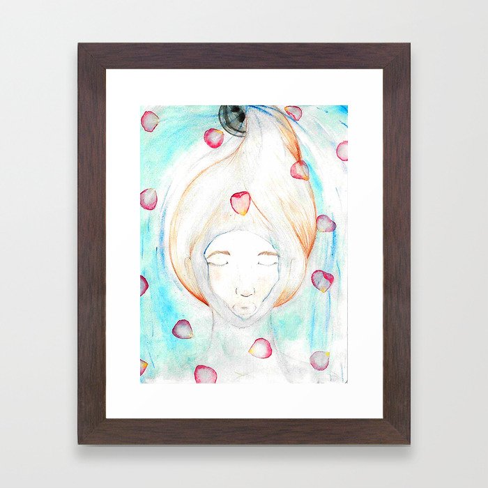 Let Your Worries Down the Drain Framed Art Print