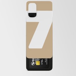 7 (White & Tan Number) Android Card Case