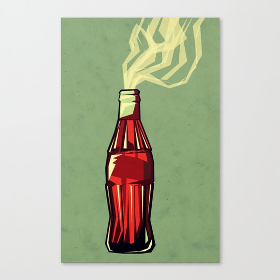 Genie out the bottle Canvas Print