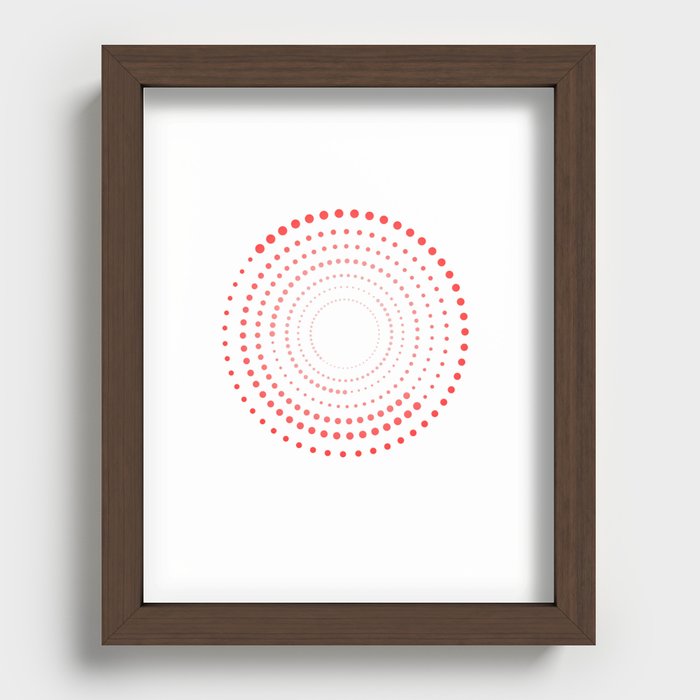 Abstract Sun Recessed Framed Print