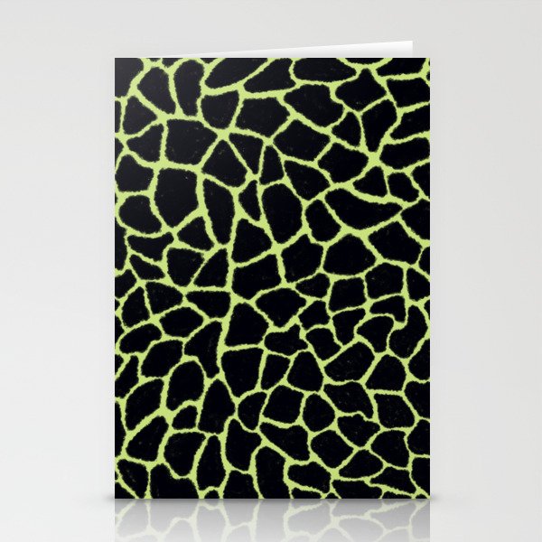 Mosaic Abstract Art Black & Grout Stationery Cards