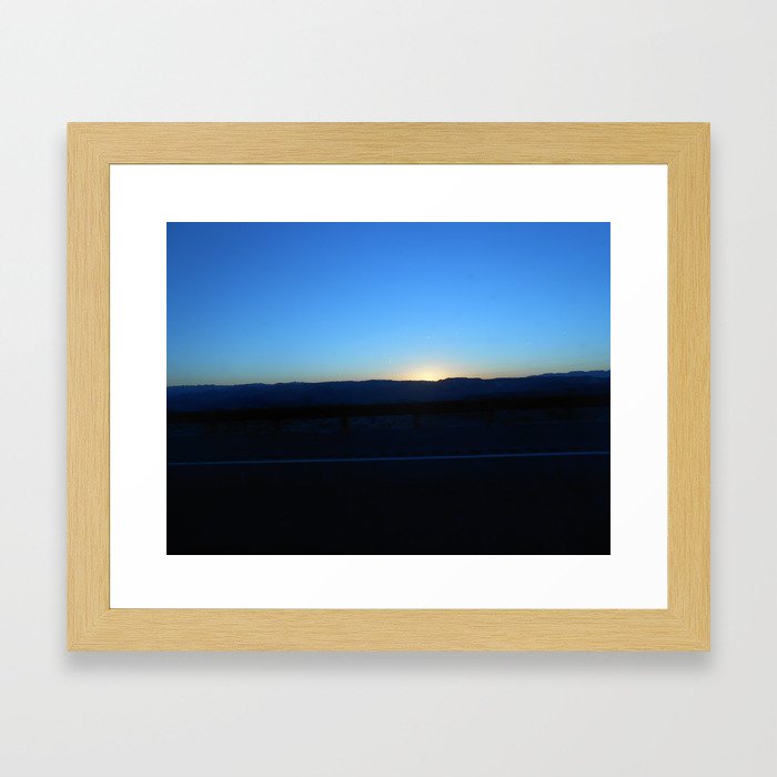 Sunset on the Border Framed Art Print