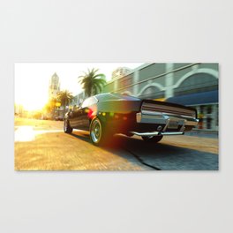 Blown RT Charger rea racing view black muscle car automobile transportation color photograph / photography poster posters Canvas Print