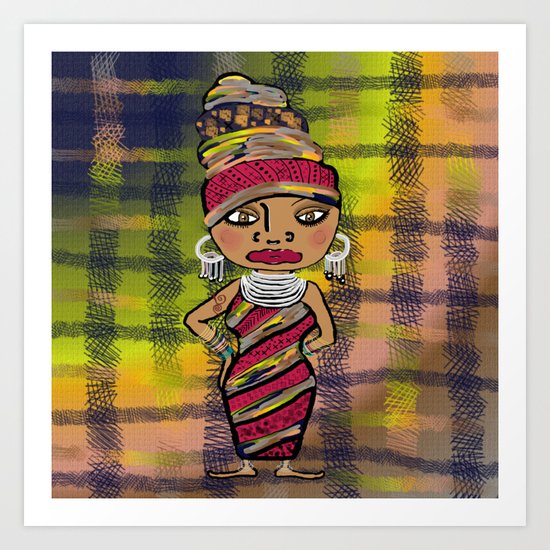 African Beauty Art Print