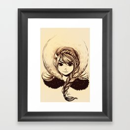 Viking Girl Framed Art Print