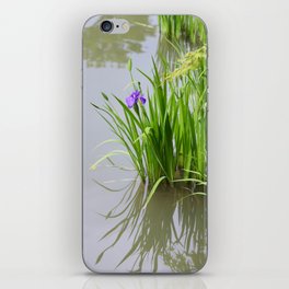 Water Iris flower in Kyoto iPhone Skin