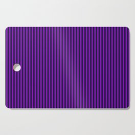 Thin Vertical Lines Minimal Pattern Purple Dark Blue Cutting Board