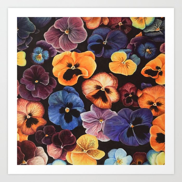 Pansies Art Print