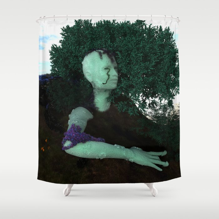 Gaia's Portrait Shower Curtain