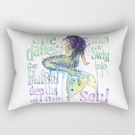 Mermaid : Profound Depths Rectangular Pillow