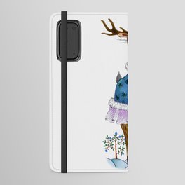 Fashion Christmas Deer 7 Android Wallet Case
