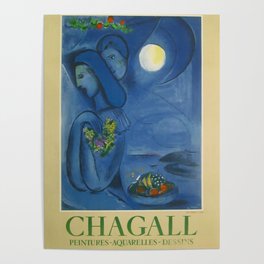 Ville de Nice, by Marc Chagall Poster