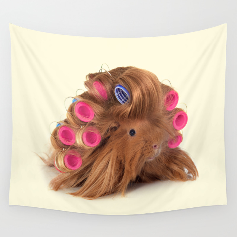Curly Guinea Pig Wall Tapestry By Paulfuentes Society6