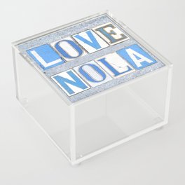 Love NOLA New Orleans Street Sign Tiles Word Art Print Louisiana Cajun French Quarter Acrylic Box