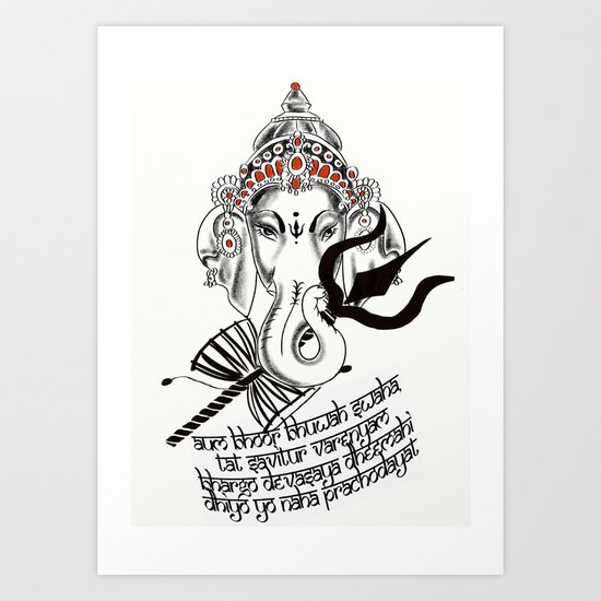 Ganesha Art Print