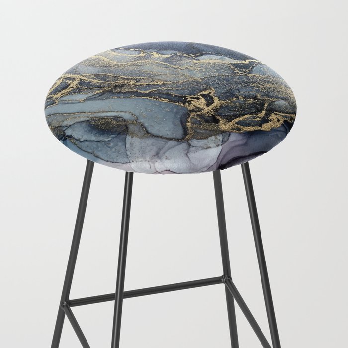 Blush Payne S Gray And Gold Metallic Abstract Bar Stool By Blush Payne S Gray And Gold Metallic Abstract Bar Stool