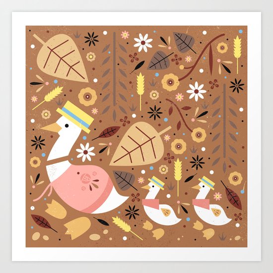 Puddleducks Art Print