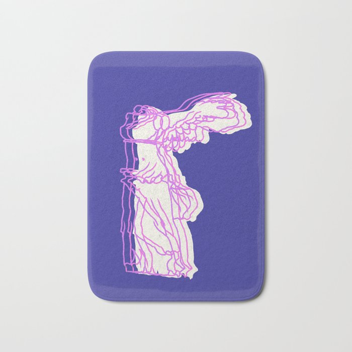 abstract winged victory  Bath Mat