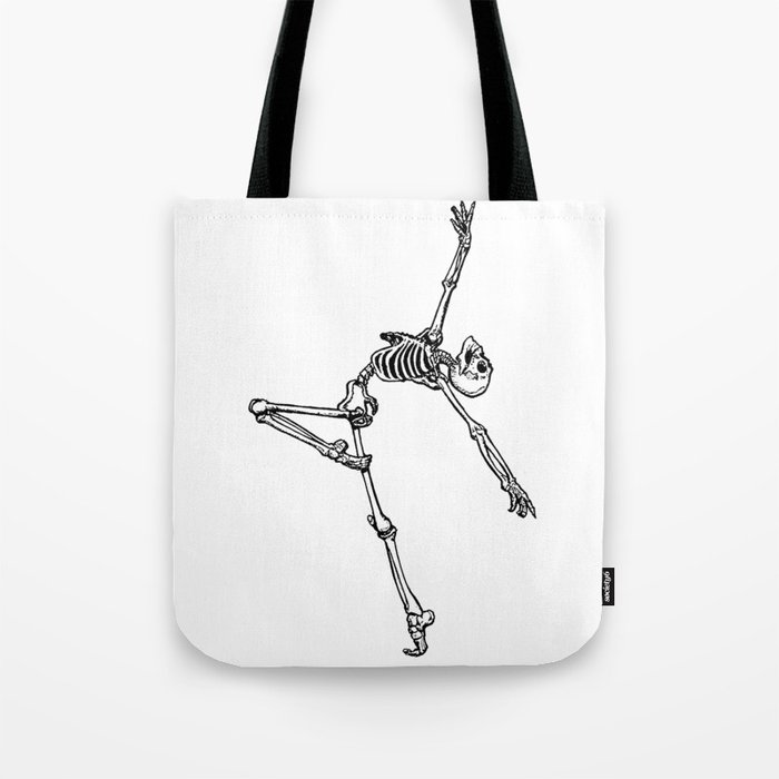 Ballet Skeleton Tote Bag