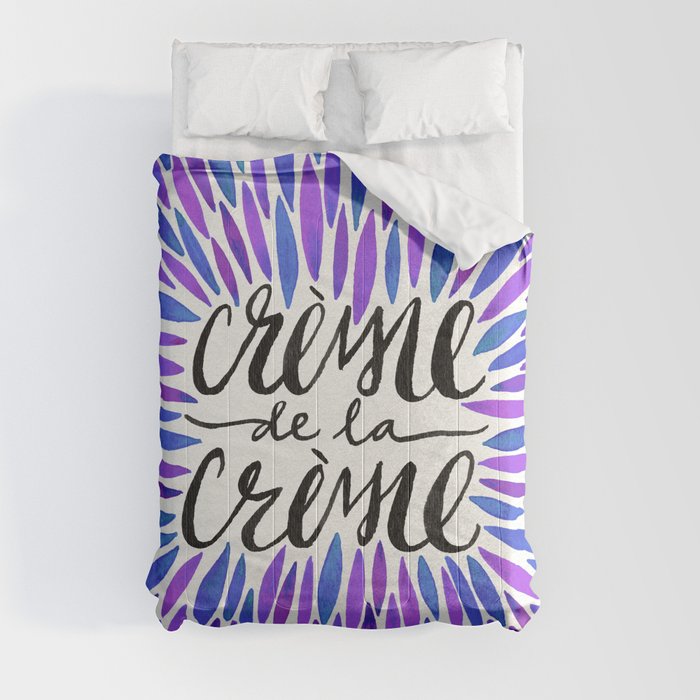 Crème de la Crème – Periwinkle Comforter