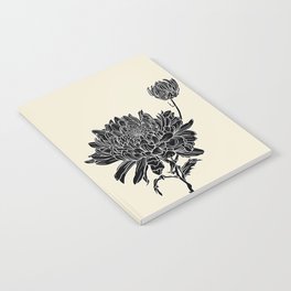 Black Chrysanthemum Notebook