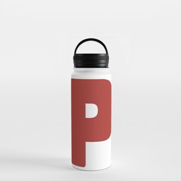 P (Maroon & White Letter) Water Bottle