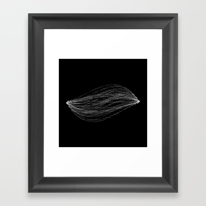 Bezier Cuts Framed Art Print