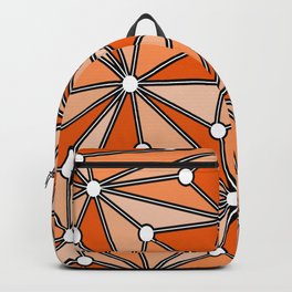 Abstract geometric pattern - orange. Backpack